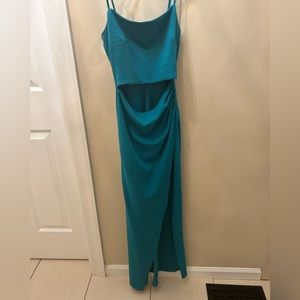 Teal long/prom dress
